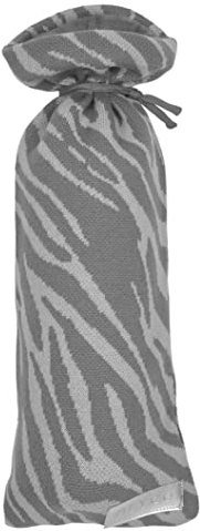 Meyco Wärmflaschenbezug - Überbezug Flasche 13x35cm - Zebra - Grau