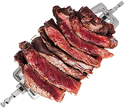 Stainless Steel Rotisserie Meat Forks Air Fryer Fork Grill Spit Rod Roast Chicken Fish Forks Barbecue BBQ Accessories 28cm