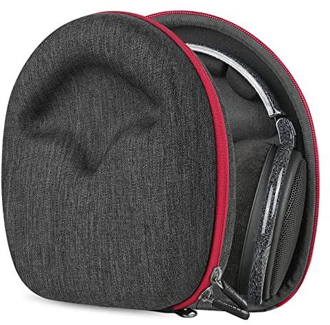 Geekria Shield Headphones Case Compatible with Sennheiser HD 660S2/660S/598/550/505 and More, Replacement Hard Shell Travel Carrying Bag with Cable Storage (Dark Grey)