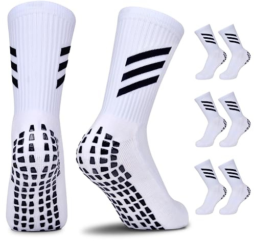 JUYANO Calcetines Futbol Niño Medias Fútbol Niño Calcetines Futbol Antideslizantes Niños Calcetines Deporte Transpirables para Baloncesto Rugby Tenis de 6-12 Años