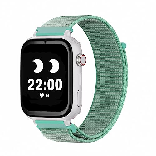 SaveFamily SaveWatch Plus 4G. Reloj Inteligente niño. Llamada, Vídeo, Face ID, Correas Personalizables, UltraSlim, Fondos de Pantalla, Música, Bluetooth, App Store (Verde Mint)