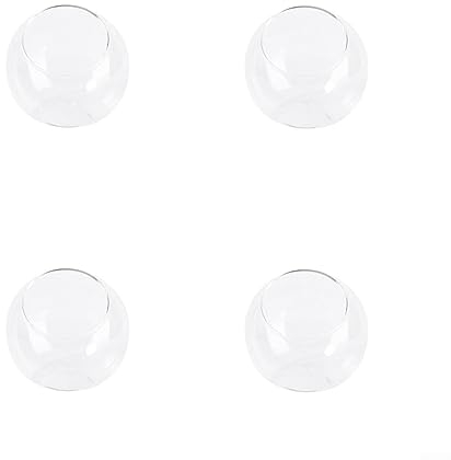 1 boule en verre borosilicate transparent, vase en verre paysage, pour plantes succulentes, terrarium, pot de fleurs, design avec ouverture ouverte