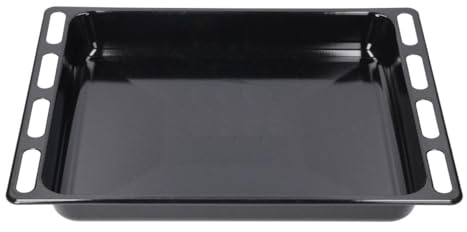 ensipart Hohes Backblech kompatibel mit e Hotpoint C0099622 kompatibel mit Whirlpool 482000022808 emaillierte Fettpfanne für Backofen