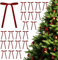 RYMAUP 24 lazos de terciopelo de Navidad para manualidades, lazos de regalo para árbol de Navidad, lazos de cinta de terciopelo vintage para decoración del hogar, bodas, exteriores e interiores