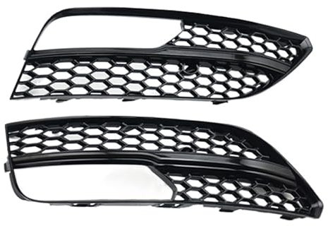 ZXBL Vordere Stoßstange Nebelscheinwerfergitter Lampengitter Abdeckung Rechts & Links Set Ersatz für Audi A3 Standard 2014-2016 Hatchback,stossstangen-nebelscheinwerfer-Gitter,normal-B-Right