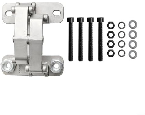 Advokingtap Charnière de porte de placard de cuisine, charnières de porte invisibles en acier inoxydable, angle d'ouverture jusqu'à 165 degrés pour une variété d'applications (L(250 kg)