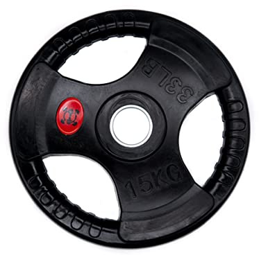 GYM DISTRICT Hantelscheiben 50mm - Fitness-Gewichte für jede 50mm-Olympia-Hantelstange - Gusseisen, gummiert, praktische Griffe - Ideale Trainingsgewichte für dein Home Gym - Verschiedene Gewichte…