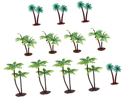 DOITOOL 12pièces Modèles Miniatures De Palmier Cocotier Décoratifs pour Paysage Réalistes Et Détailés Accessoires De Diorama Et Aquarium