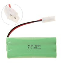 YUNIQUE Green-CLEAN-Power - Wiederaufladbarer NI-MH-Akku 7,2 V 1800 mAh 6 AA-Zellen – Anschluss KET 2P – für RC Auto, Boot, Helikopter