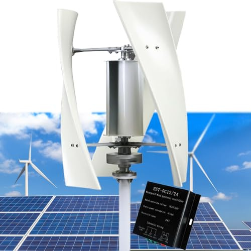 14000W Garden Wind Turbines Generator Kit, 12V - 220V Wind Power Generator Vertical Three-Phase AC Vertical Wind Turbine with Controller for Marine, RV, Home and Industrial Use