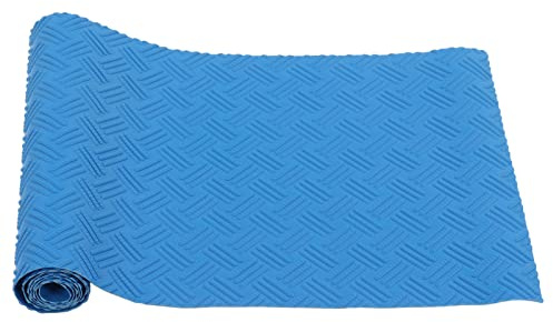 Gsycle Swimming Pool Ladder Mat, Non Slip Protective Pad Replacement Rubber Above Ground Pool Step Mat Blue for Pools Copper Pattern (Wavy Pattern)
