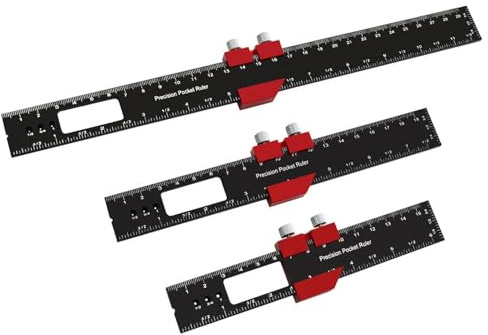 Spacnana Jauge de Marquage du Bois, Règle à Calcul de Haute Précision en Alliage d'aluminium avec Butée Réglable 160 Mm 200 Mm 300 pour le Travail du Bois Fin