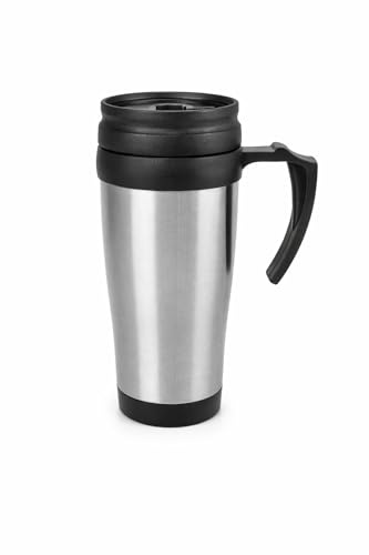 Stainless Steel Coffee Mug with Lid – Insulated Reusable Cup for Hot & Cold Drinks, Leak-Resistant Travel Mug