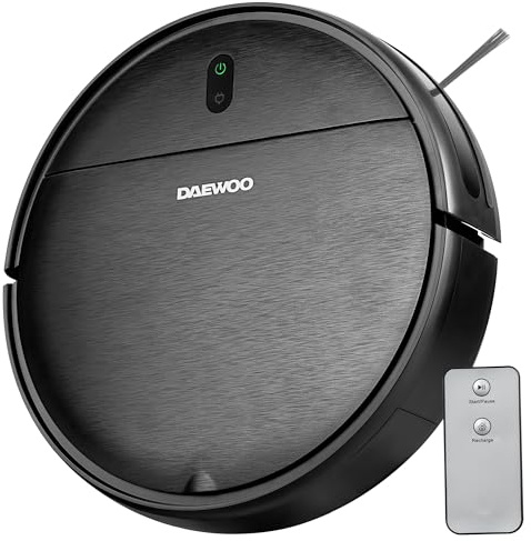 Daewoo Cyclone Freedom Robot Vacuum Cleaner, 2000Pa, 90 Min Runtime, Remote Control, Black