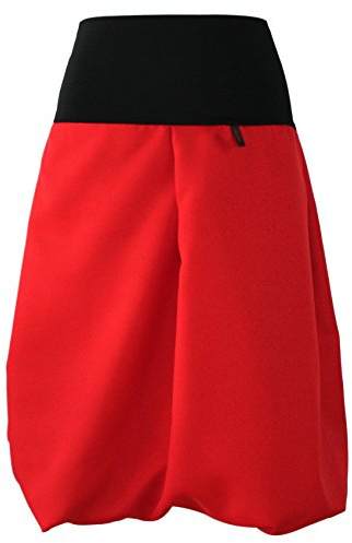 dunkle design Ballonrock Rock A-Linie Rot Lila Pink Rosa 65cm (DE/NL/SE/PL, Numerisch, 42, 44, Regular, Regular, Rot)