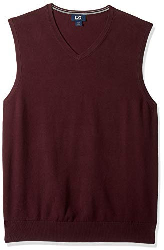 Cutter & Buck Homme MCS07727 Gilet sans Manches - Rouge - Taille M
