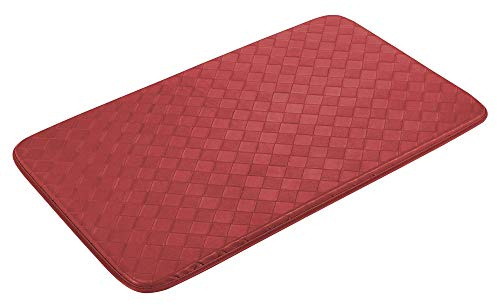 Duck River Textile Solides Küchengardine und Etagen-Set, Polyester, rot, 18x30