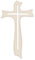 Holy Family Crocefisso Bianco Forato in Resina e Polvere di Marmo Gesù da Parete 19 cm e 34 cm/in Chiave Moderna | Unico nel Suo Genere | Prodotto Artigianale Made in Italy (34 cm)