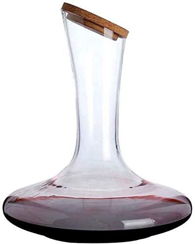 Wine Rack Whisky Decanter Wine Decanter - 100% Vidrio soplado a Mano sin Plomo, Jarra de Vino Tinto, Regalos de Vino, Accesorios de Vino 1.7L (Color : 1.7l)