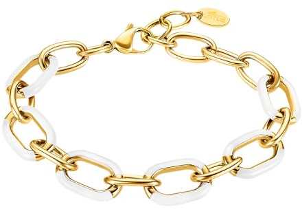 LOTUS STYLE Pulsera Acero Inoxidable Mujer LS2330-2/5 Tropical Vibes - Sofisticado Brazalete Resistente al Agua 21,5 cm - Regalo de Cumpleaños - Aniversario - Ocasiones Especiales