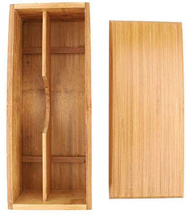 Natudeco Essstäbchen-Aufbewahrungsbox, Löffel-Organizer, Japanische Essstäbchen-Etui, Geschirr-Box, Utensilienhalter Zum Aufbewahren von Löffeln, Gabeln, Essstäbchen, Stiften Und Bleistiften