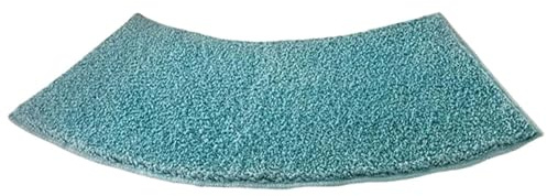 YZBBSH Curved Shower Mat,Non-Slip Shower Mat Outside Shower,Curved Bath Mat,Corner Shower Mat,For Curved Shower And Rv Bathroom (Blue)
