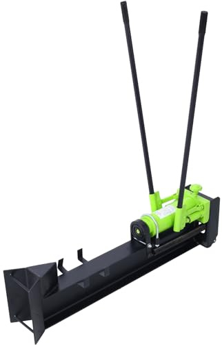 Yone jx je Hydraulic Log Splitter,Durable Manual Wood Splitter with Horizontal Full Steel Beam, Labor-Saving Machine - Stable and Safe, Capacity 10 Ton, Black
