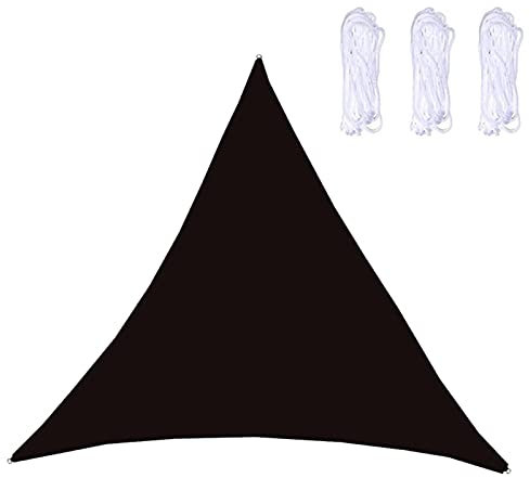 Vela ombreggiante Triangolare 4x4x4 m Impermeabile,Tenda da Sole da Giardino,tettoia Rettangolare Esterna Impermeabile con Un Set Completo di Kit di Fissaggio con Corde,per Prato Esterno da Giardino