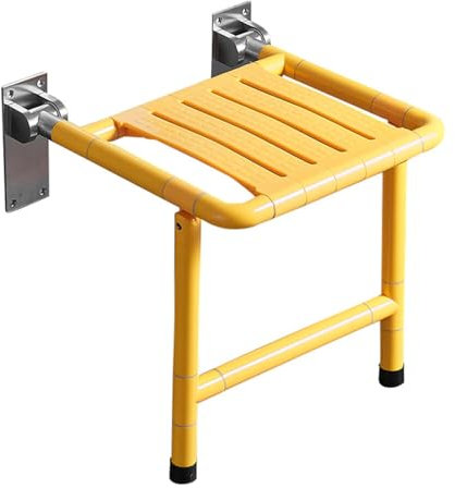 Klappbarer Duschsitz für Wandmontage,Duschsitz Klappbar Duschklappsitz für Wandmontage,Duschhocker Duschstuhl Badezimmerstuhl, Dusch-und Badestuhl für Senioren bis 150 kg