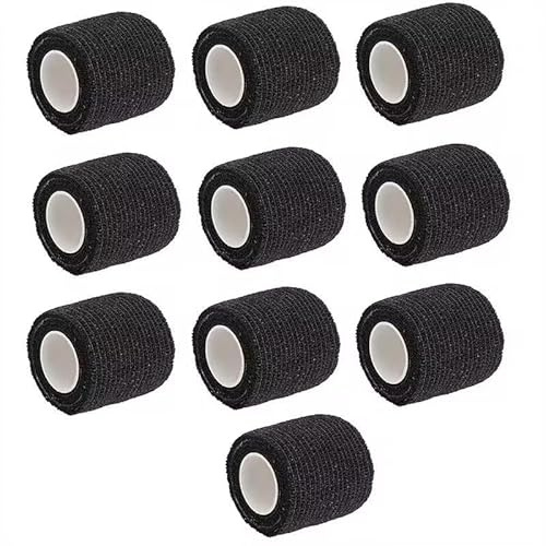10 vendas adhesivas de 5 cm x 4,5 m, vendaje autoadhesivo, adecuado para deportes al aire libre