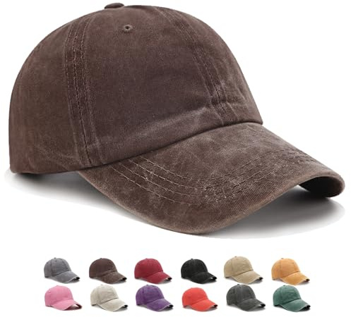WENAUANG Unisex Retro Baseball Caps, Baseballkappe Im Washed-Distressed-Look, Geeignet für Outdoor-Sportarten, für Herren und Damen