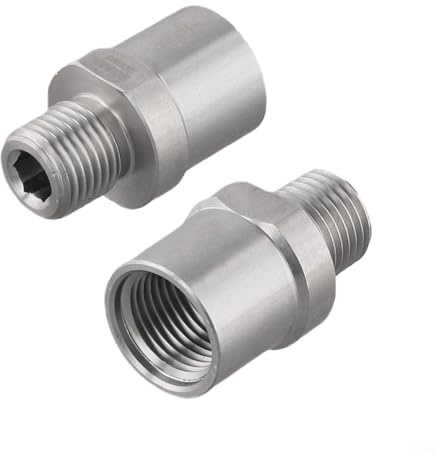 Fahrrad Pedal Adapter Edelstahl Konverter 9/16 Zoll Pedale auf 1/2 Zoll Kurbeln Verlängerung Spacer für Fahrradkomponenten
