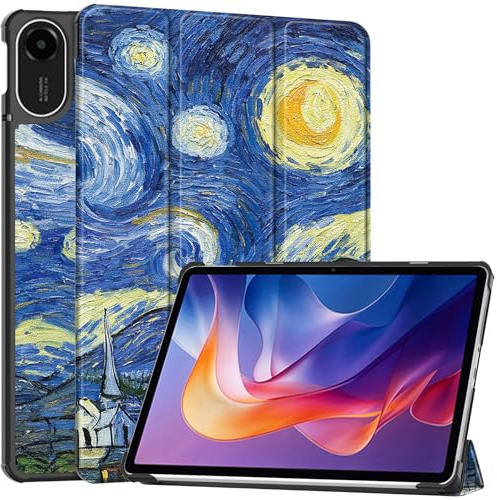 Vakarey per Xiaomi Redmi Pad 2 Cover,Ultra Sottile Intelligente Custodia per Redmi Pad 2 4G 11 Pollici 2025,Cielo Stellato