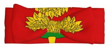 SSIULUS Haarband mit Schleife, Motiv: Flagge von Lipetsk, weiches Polyester, mit niedlichem Schleifen-Design, dehnbar und bequem