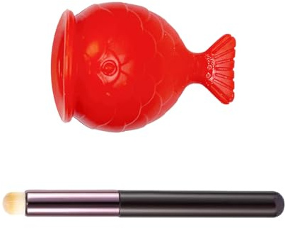 1 Appareil Repulpant Pour Les Lèvres En Arête De Poisson Et 1 Pinceau À Lèvres À Tête Ronde, Ensemble D'Outils De Beauté, Adaptés Au Maquillage Quotidien Et À La Conception De Style.