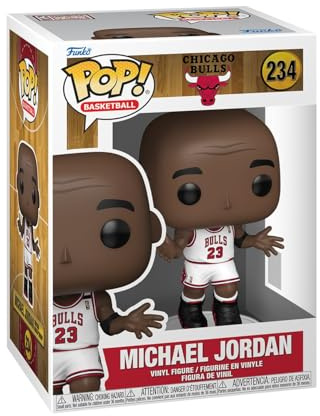 Funko POP! NBA: Bulls - Michael Jordan (Shrug) | Official Merch - Collectable Vinyl Figurine for Shelf Display - Birthday Gift Idea for Fans and Collectors