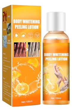 100ml Body Whitening Peeling Gel - Exfoliating & Brightening Lotion for Hands and Feet, Removes Dead Skin, Moisturizes and Softens Rough Dry Skin