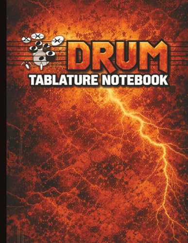 Drum Tablature Notebook: Blank Drum Tab Paper for Rock, Metal & Alternative Drummers | Grunge-Style Practice Journal