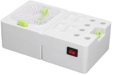 Fdit Nettoyeur de Pinceaux à Peinture, Rinceur électrique Efficace pour Peintures Acryliques à L'aquarelle, Nettoyage par Circulation D'eau pour Fournitures Artistiques, Blanc 7,28x4,21x2,64 Pouces