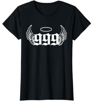 999 Angel Number Value Graphic T-Shirt