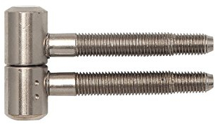 SECOTEC Türband zweiteilig für Holz-Türstöcke; 16 mm; vernickelt; Tür-Scharnier; Aufschraubbänder; 2 Stück