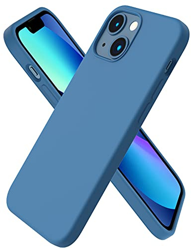 ORNARTO für iPhone 13 Mini Hülle aus Silikon 5,4 Zoll - Blau | Premium Flüssigsilikon, dünne Handyhülle, weich, griffig, stoß- und kratzfest, Blue und viele weitere Farben