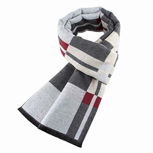 Ueither Herren Weich Warm Herbst und Winter Schal Komfortabel Eleganter Tartan Schals
