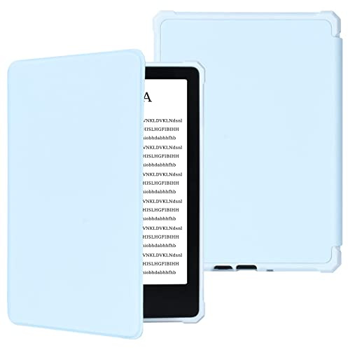 Hülle für 6,8 Amazon Kindle Paperwhite 11. Generation 2021 Cover,leichte PU-Lederhülle/Buchcover mit automatischer Wake-Sleep-Funktion (6,8 Blau)