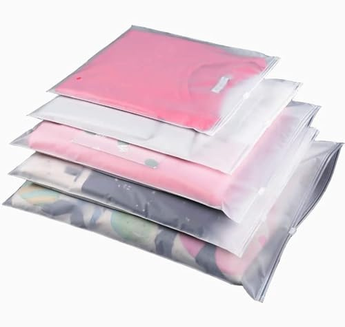Sacchetti Vestiti Viaggio, 35 Pezzi Sacchetti da Viaggio Impermeabili Multifunzione Borsa Organizer Sacchetti per Vestiti Trasparenti Plastica da Zip Borsa Viaggio, Bustine Corredino Neonato Ospedale