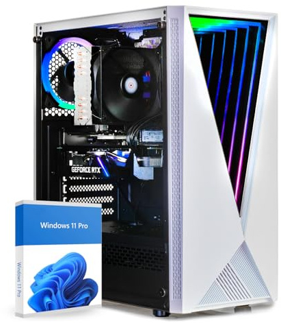 dcl24 Gaming PC Intel i5 14400, RTX3050 6GB - 500GB SSD, 16GB DDR4, Gamer PC mit 10x4.7 GHz, Zocker Computer mit WLAN, Computer mit Windows 11 Pro [19491]