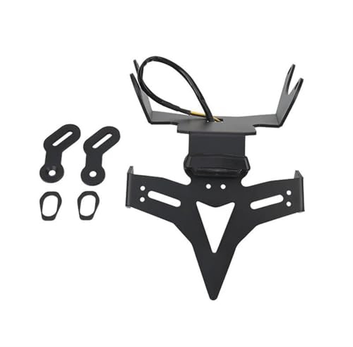 GQUIKGW Titular de la matrícula para Honda CB650R CB650 R CB 650R CB 650 R 2021-2024 2023 2022 Motocicleta CNC Marco para Matrícula Soporte Limpio Trasero con Luz Trasera