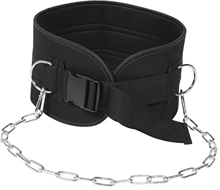 BESPORTBLE Gewichthebergürtel Mit Stahlkette Breiter Fitness Gürtel Aus Robustem Material Stabiler Trainingsgürtel Für Krafttraining Und Bodybuilding Für Männer Und Indoor Fitness