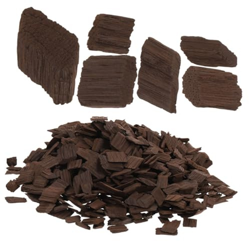LABRIMP Trucioli di Quercia Francese Tostati Pesanti per Vino Rosso, Pezzi di Legno di Rovere per Produzione e Invecchiamento Vino Fatto in Casa, Confezione 200g per Birrificazione e Affinamento