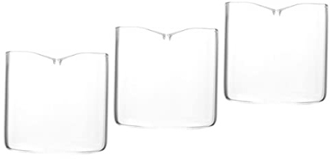 Gatuida Jarra De Leche Pequeña 60 Ml De Vidrio Transparente Dispensador De Jarabe Para Café Multiusos Hogar Cafetería Set De 3 Unidades